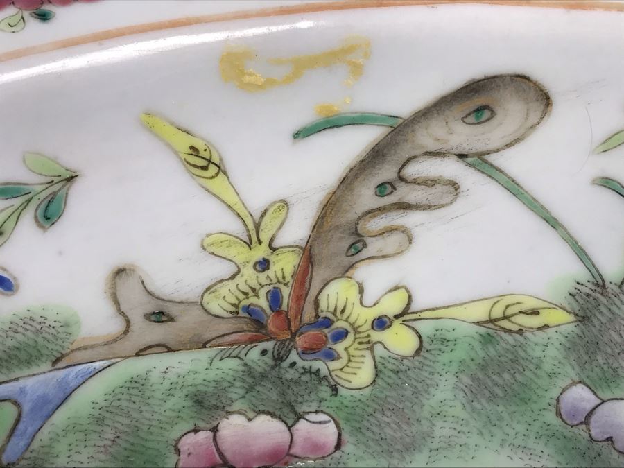 Antique Chinese Famille Rose Porcelain Basin Bowl 10.5'D [Photo 10]