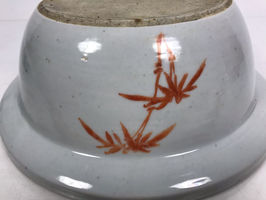 Antique Chinese Famille Rose Porcelain Basin Bowl 10.5'D [Photo 14]