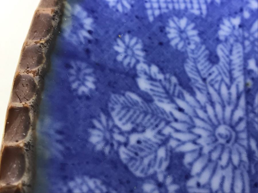 Vintage Japanese Brown Rim Plate 10'D [Photo 9]