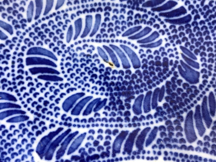 Antique Blue And White Japanese Plate 10.5'D [Photo 16]