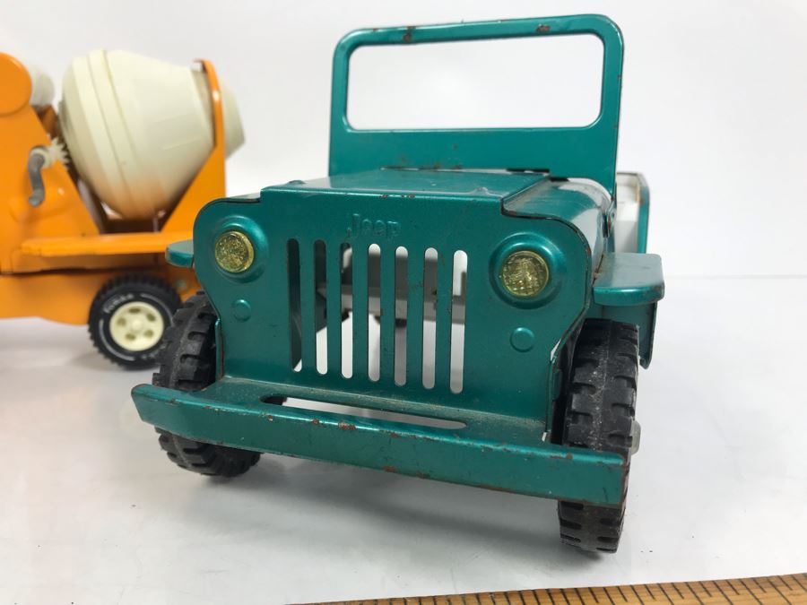 Vintage Tonka Jeep And Tonka Cement Mixer [Photo 5]