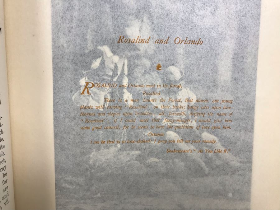 Antique 1896 Large Leatherbound Book Character Sketches Of Romance Fiction And The Drama Volume VII With Illustrations From Snow White And The Sleeping Beauty - See Photos [Photo 13]