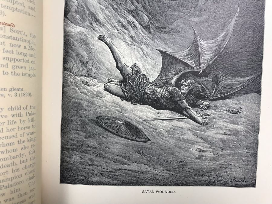 Antique 1896 Large Leatherbound Book Character Sketches Of Romance Fiction And The Drama Volume VII With Illustrations From Snow White And The Sleeping Beauty - See Photos [Photo 18]