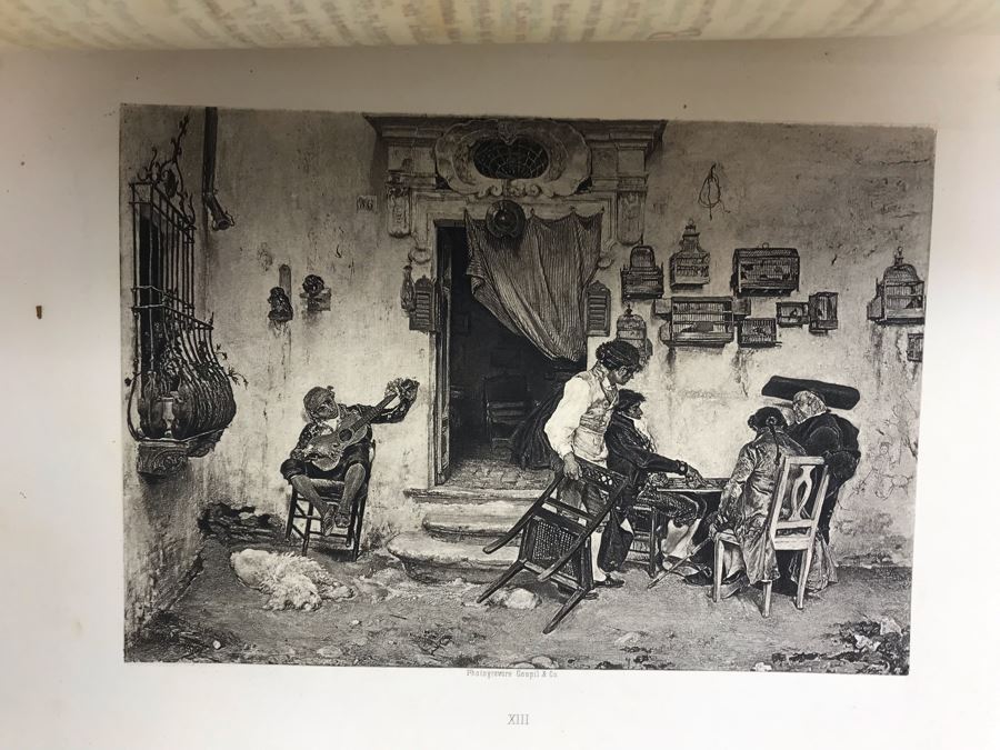 Antique 1896 Large Leatherbound Book Character Sketches Of Romance Fiction And The Drama Volume VII With Illustrations From Snow White And The Sleeping Beauty - See Photos [Photo 20]