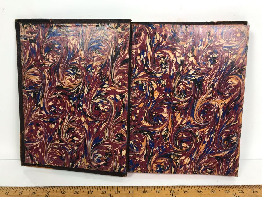 Antique 1896 Large Leatherbound Book Character Sketches Of Romance Fiction And The Drama Volume VII With Illustrations From Snow White And The Sleeping Beauty - See Photos [Photo 5]