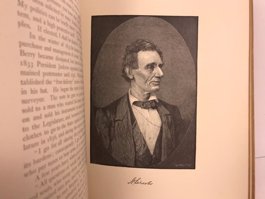 Antique 1894 Large Leatherbound Book Great Men And Famous Women Statesmen And Sages Volume II With Illustrations Featuring Abraham Lincoln Selmar Hess Publisher [Photo 18]