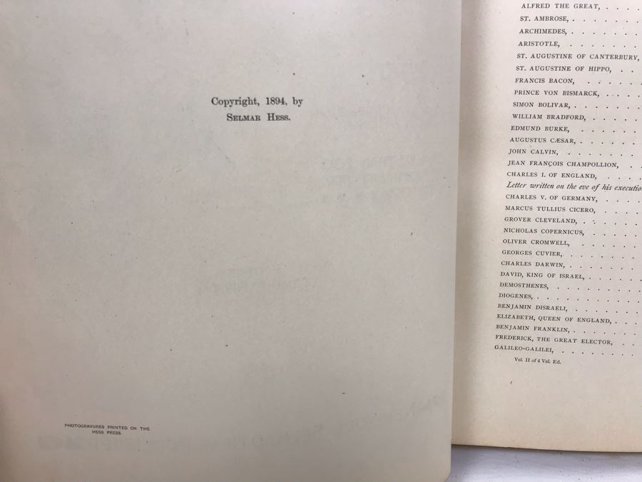 Antique 1894 Large Leatherbound Book Great Men And Famous Women Statesmen And Sages Volume II With Illustrations Featuring Abraham Lincoln Selmar Hess Publisher [Photo 8]