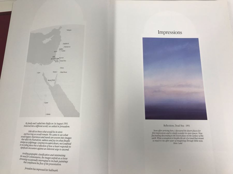 Signed Limited Edition Book Kosinski Journey In Watercolours Paintings Produced In Jerusalem Fine Art Publications Limited [Photo 7]