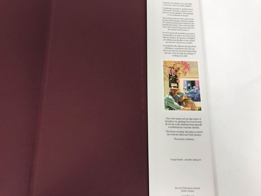 Signed Limited Edition Book Kosinski Journey In Watercolours Paintings Produced In Jerusalem Fine Art Publications Limited [Photo 12]