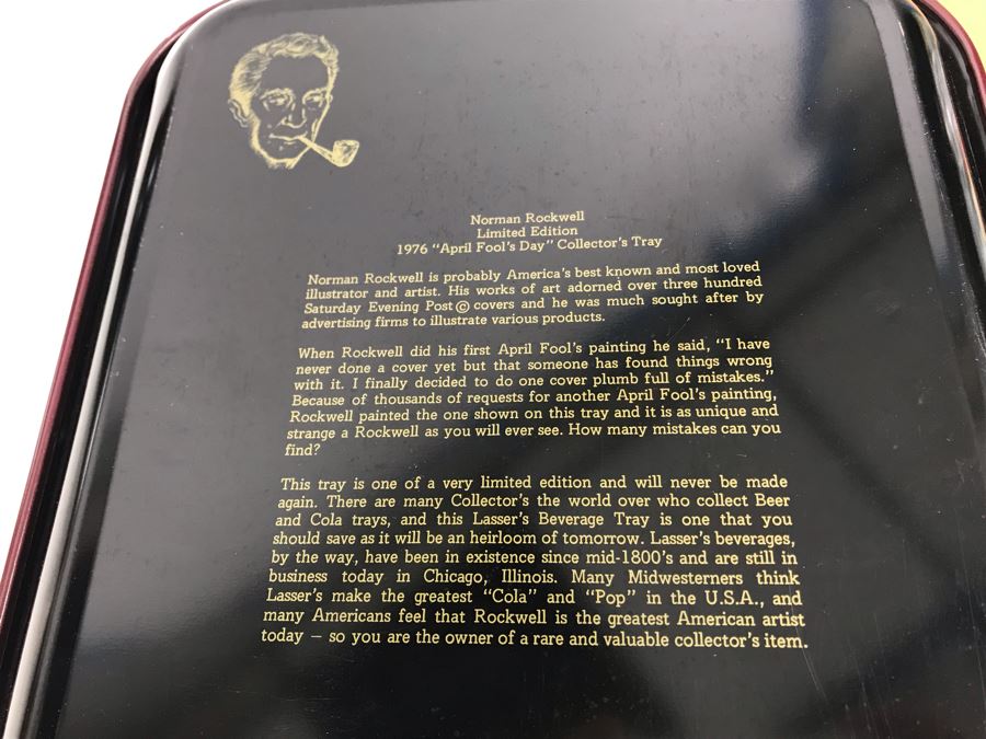 Collection Of (5) Norman Rockwell Trays, (3) Collectible Plates And (1) Norman Rockwell Illustrator Book [Photo 23]