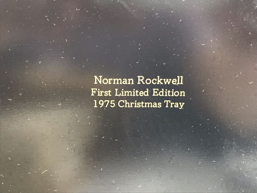 Collection Of (5) Norman Rockwell Trays, (3) Collectible Plates And (1) Norman Rockwell Illustrator Book [Photo 22]