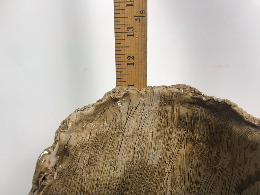 Signed Seashell Face Pottery Planter By Renee Grady 11'H [Photo 10]