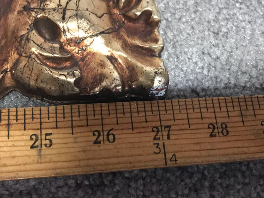 Faux Gilt Wooden Wall Mirror 31' X 27' [Photo 8]