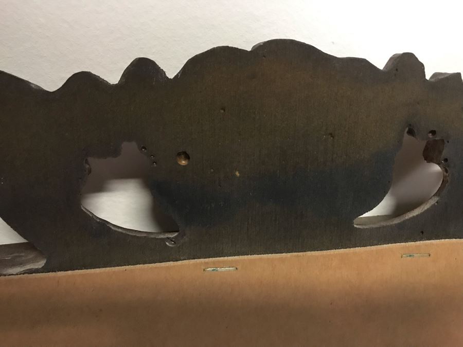 Faux Gilt Wooden Wall Mirror 31' X 27' [Photo 9]