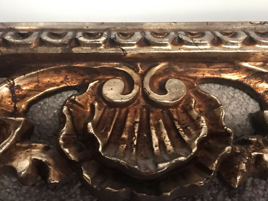 Faux Gilt Wooden Wall Mirror 31' X 27' [Photo 5]