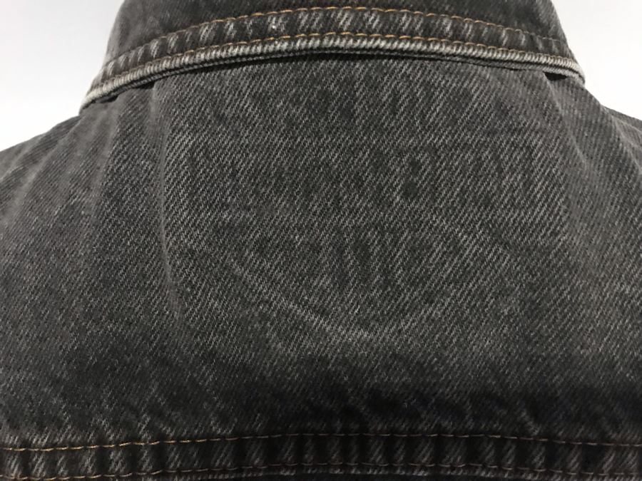 Mens Harley-Davidson Sleeveless Vest Jean Jacket Size L [Photo 8]