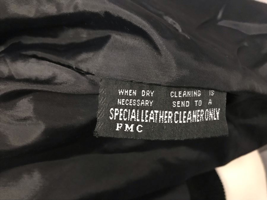 Mens Wilsons Black Leather Jacket Size M Made In Pakistan [Photo 10]