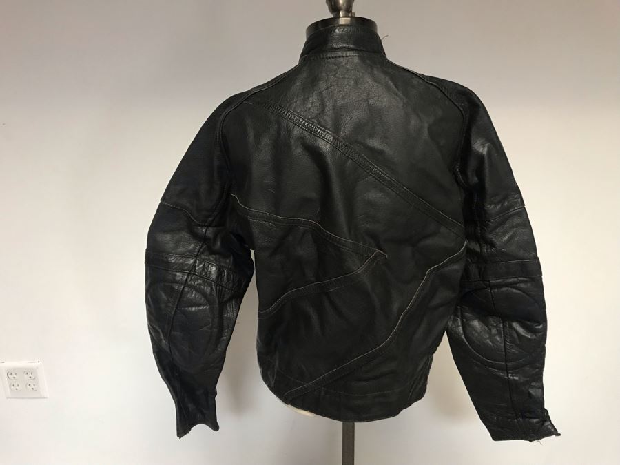 Mens Pro-Sport Black Leather Jacket Size 44 - 36 [Photo 6]