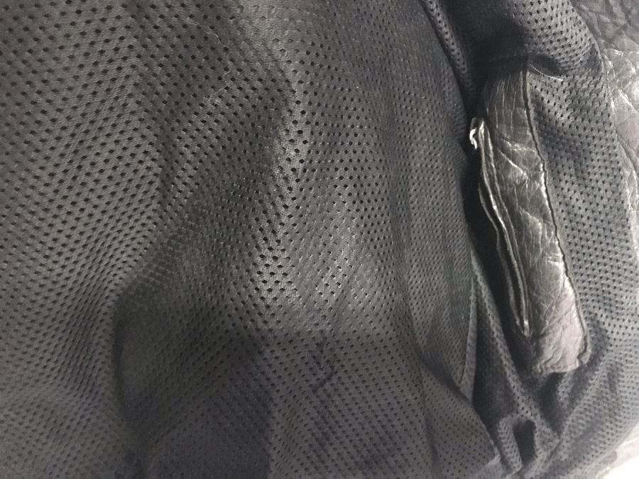 Mens Pro-Sport Black Leather Jacket Size 44 - 36 [Photo 7]