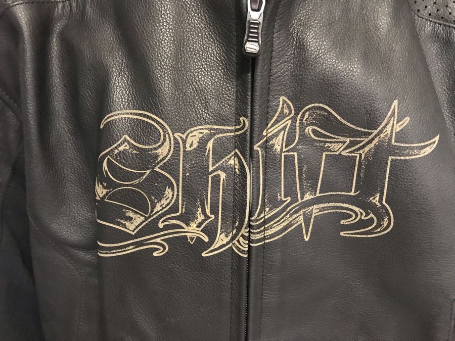 New Mens Shift Leather Motorcycle Riding Jacket Size L MSRP $400 [Photo 4]