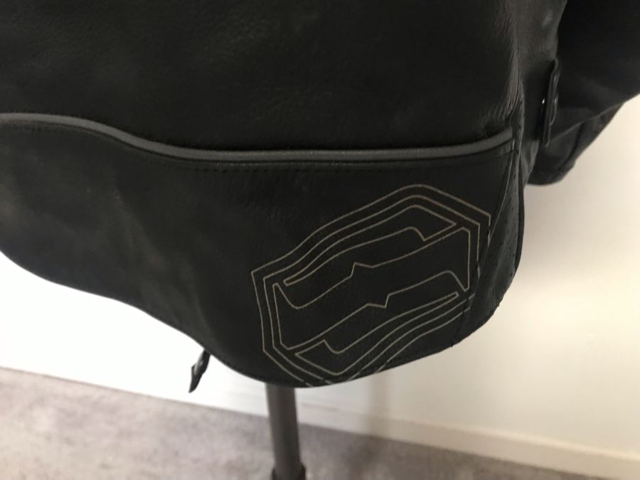 New Mens Shift Leather Motorcycle Riding Jacket Size L MSRP $400 [Photo 9]