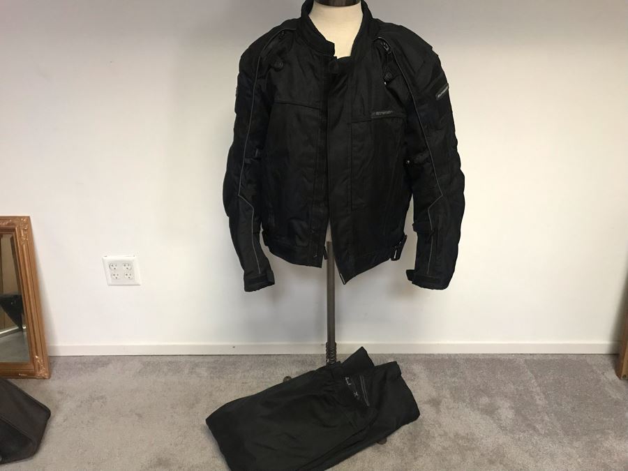 Mens Tourmaster Set: Motorcycle Riding Jacket With Lining And Pants Jacket Size MD/42 Pants Size 32-34 MSRP $400 [Photo 3]