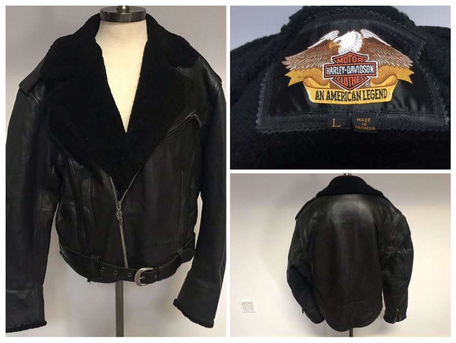 Harley-Davidson Motorcycles Leather Jacket Size L [Photo 1]