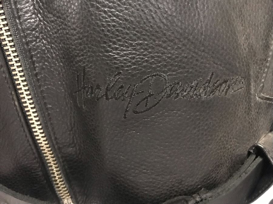Harley-Davidson Motorcycles Leather Jacket Size L [Photo 5]