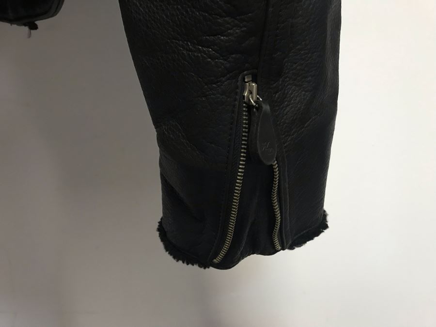 Harley-Davidson Motorcycles Leather Jacket Size L [Photo 10]