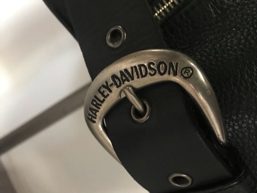 Harley-Davidson Motorcycles Leather Jacket Size L [Photo 6]