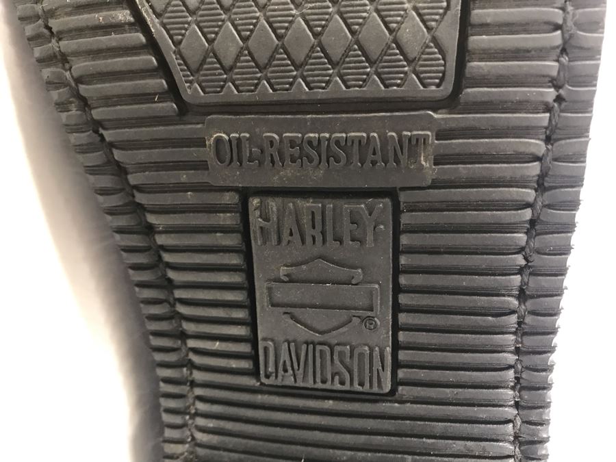 Mens Harley-Davidson Motorcycles Leather Motorcycle Riding Boots Oil-Resistant Size 12 [Photo 10]