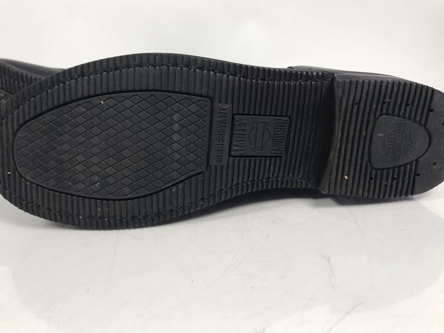 Mens Harley-Davidson Motorcycles Leather Motorcycle Riding Boots Oil-Resistant Size 12 [Photo 9]