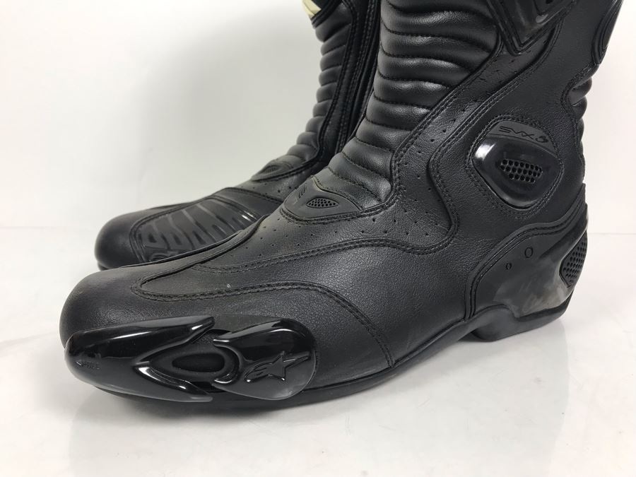 Mens Alpinestars Motorcycle Riding Boots Size 11.5 S-MX 5 Vented [Photo 3]