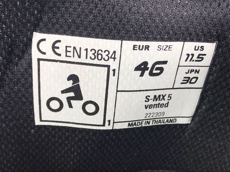 Mens Alpinestars Motorcycle Riding Boots Size 11.5 S-MX 5 Vented [Photo 9]