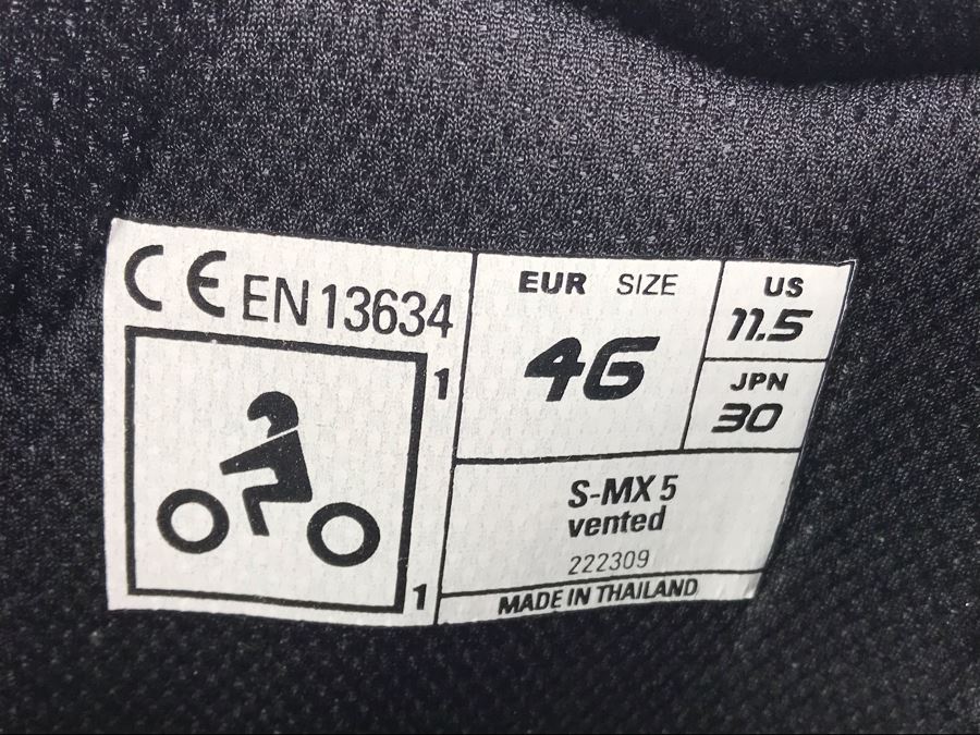 Mens Alpinestars Motorcycle Riding Boots Size 11.5 S-MX 5 Vented [Photo 10]