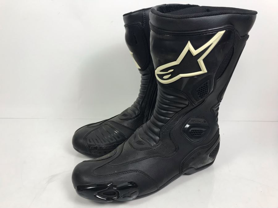 Mens Alpinestars Motorcycle Riding Boots Size 11.5 S-MX 5 Vented