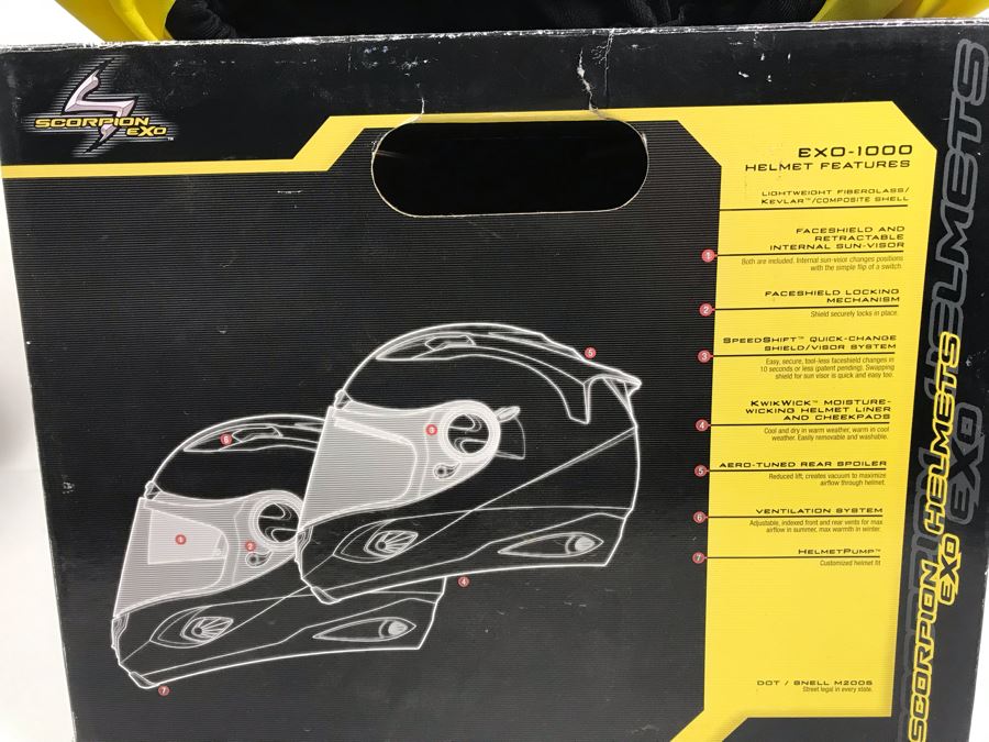 Scorpion Exo-1000 Apollo Motorcyle Helmet With Box Size M [Photo 10]