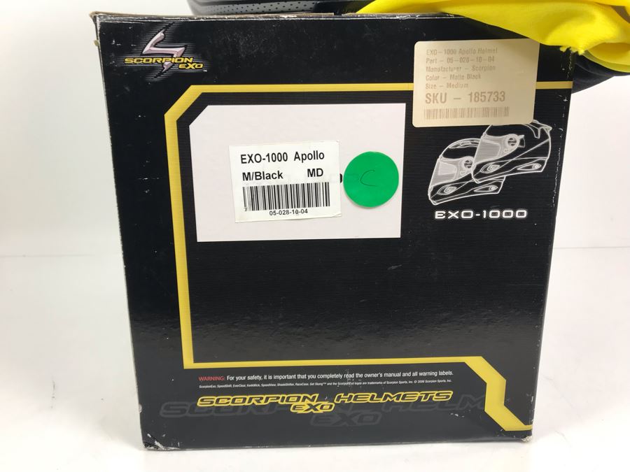 Scorpion Exo-1000 Apollo Motorcyle Helmet With Box Size M [Photo 8]