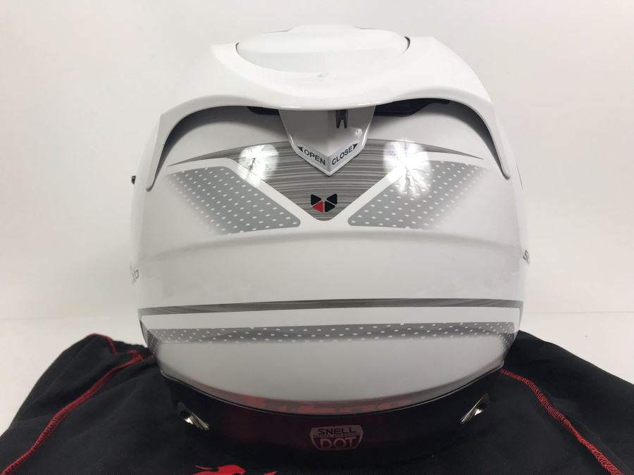 Scorpion Exo Motorcycle Helmet Size M Never Worn With Dust Jacket Estimate $375 [Photo 4]