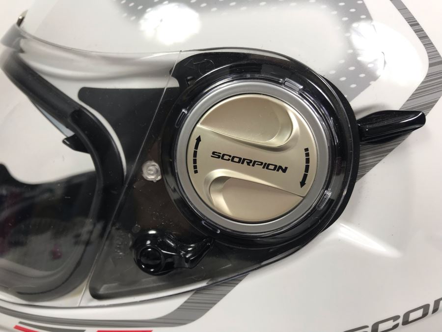 Scorpion Exo Motorcycle Helmet Size M Never Worn With Dust Jacket Estimate $375 [Photo 6]