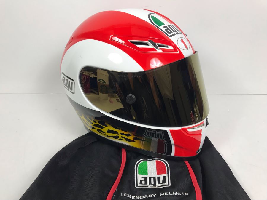 Agv Italian Motorcycle Helmet Drudi Performance Size M E2205 Never Worn Estimate $550