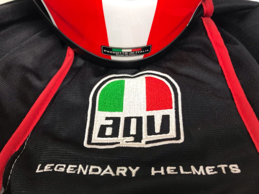 Agv Italian Motorcycle Helmet Drudi Performance Size M E2205 Never Worn Estimate $550 [Photo 3]