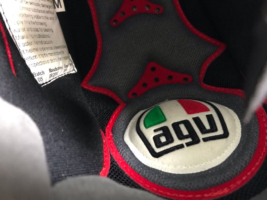 Agv Italian Motorcycle Helmet Drudi Performance Size M E2205 Never Worn Estimate $550 [Photo 18]
