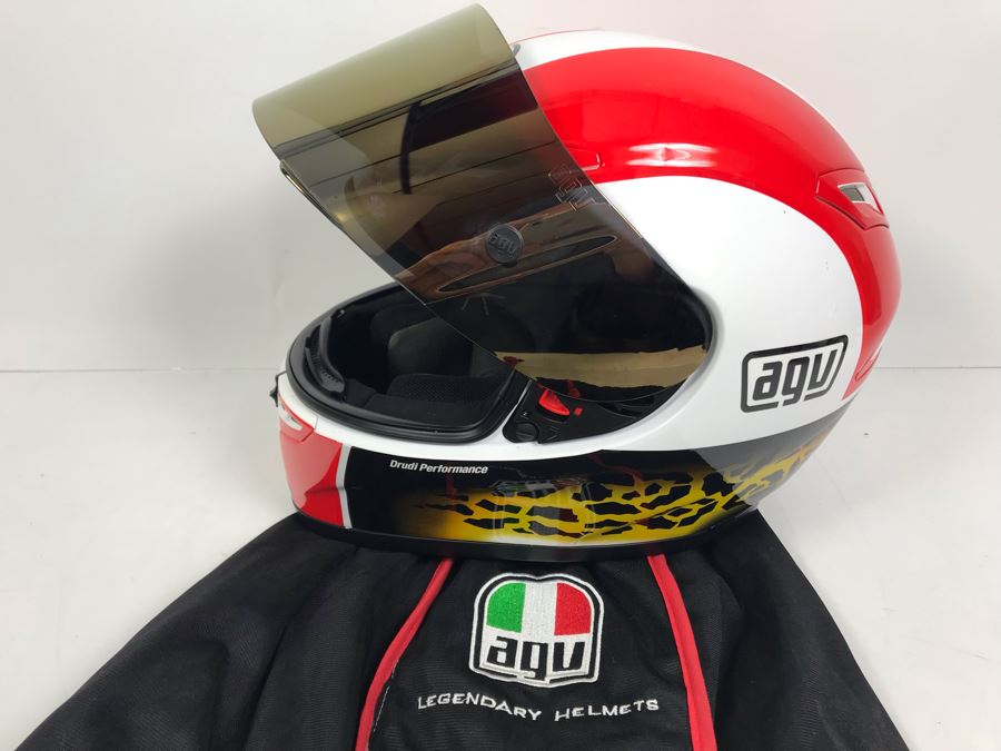 Agv Italian Motorcycle Helmet Drudi Performance Size M E2205 Never Worn