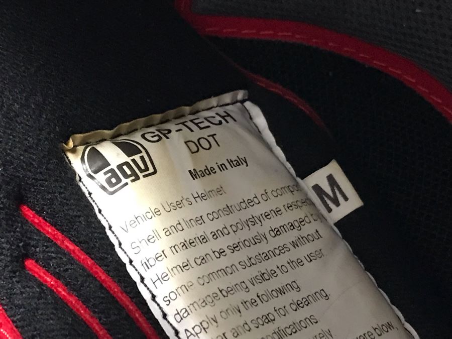 Agv Italian Motorcycle Helmet Drudi Performance Size M E2205 Never Worn Estimate $550 [Photo 20]