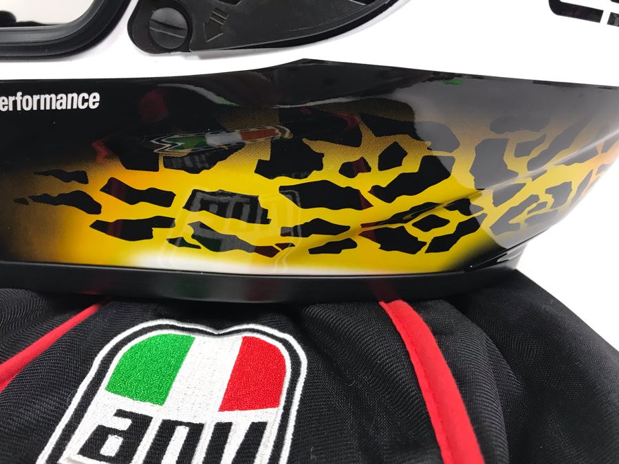 Agv Italian Motorcycle Helmet Drudi Performance Size M E2205 Never Worn Estimate $550 [Photo 7]