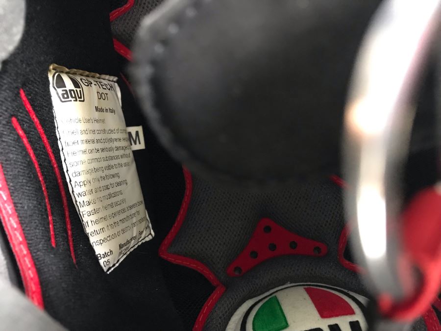 Agv Italian Motorcycle Helmet Drudi Performance Size M E2205 Never Worn Estimate $550 [Photo 19]