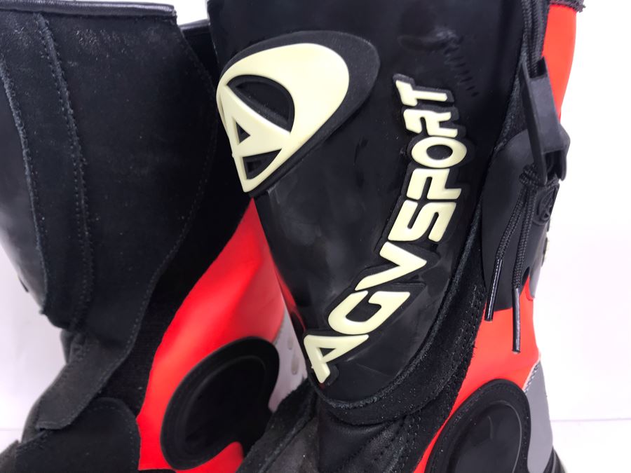 Agv Sport Motorcycle Riding Boots Size 11 [Photo 3]