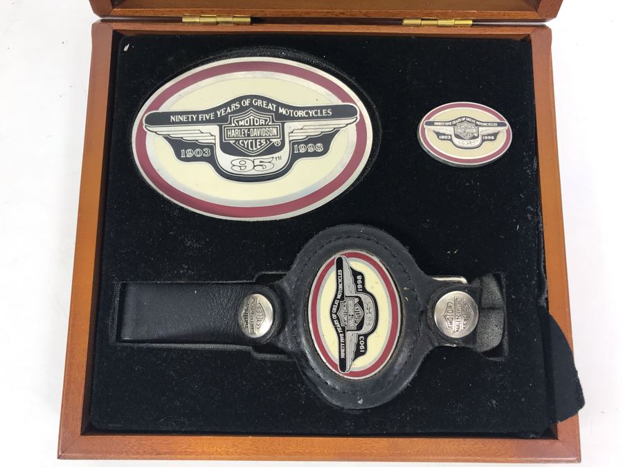 harley davidson 95th anniversary belt buckle