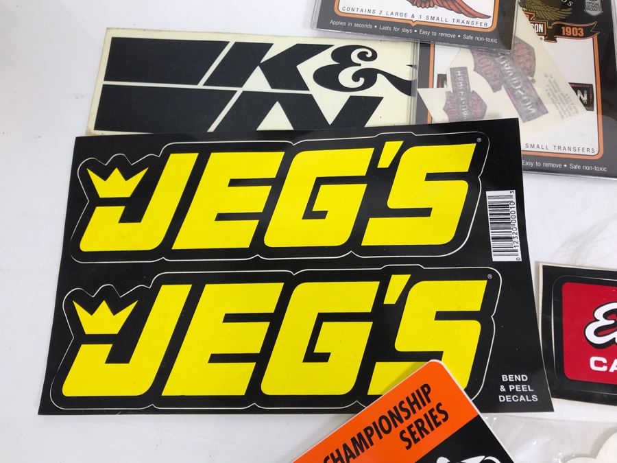 Various Motorcycle Stickers And Patches Including All Harley Drag Racing Association (AHDRA) Harley Davidson [Photo 14]